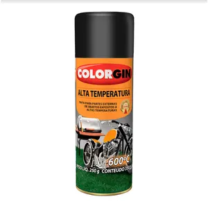 Tinta Spray Alta Temperatura 5722 Preto Colorgin