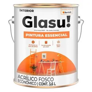 Tinta Acrílica Econômica Branco Neve Fosco Galão 3.6LT Glasurit