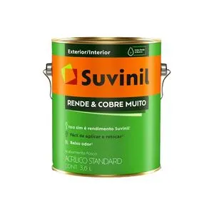 Tinta Acrilica Rende Muito Branco Neve Fosco 3.6L Suvinil