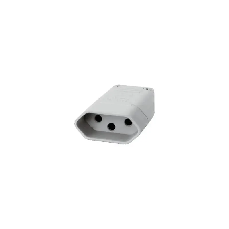 Pino Femea 2P+T Cinza 20A 250V Perlex