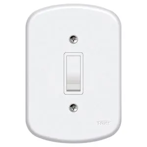 Placa com 1 Interruptor Simples Blanc Fame