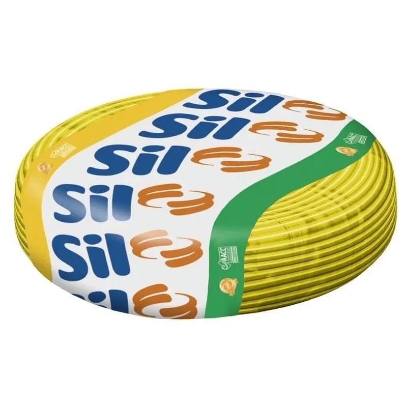 Fio Cabinho Flex 2,5MM Amarelo Rolo 100MT Sil
