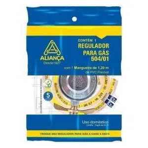 Regulador De Gas Com Mangueira 504/01 Aliança