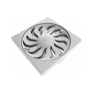 Grelha de PVC abre e fecha quadrada branca 150mm Tigre