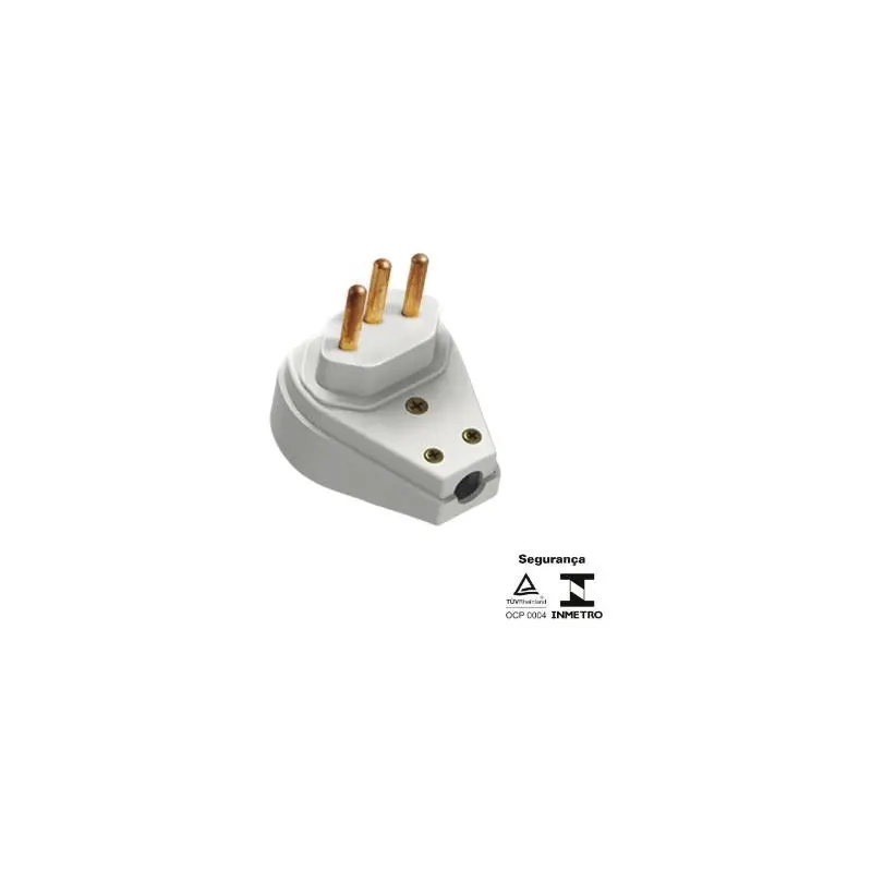 Pino Macho 3P 20A Branco Ilumi