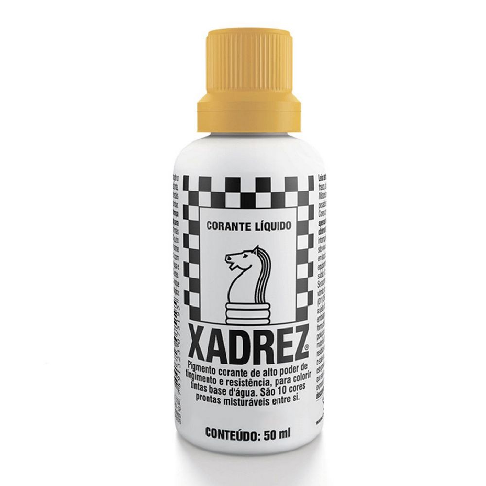 Tinta Corante Xadrez Marrom 50ml Tubo